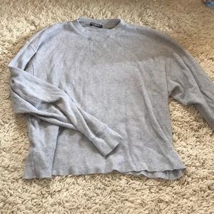 Brandy Melville Grey Thermal Top